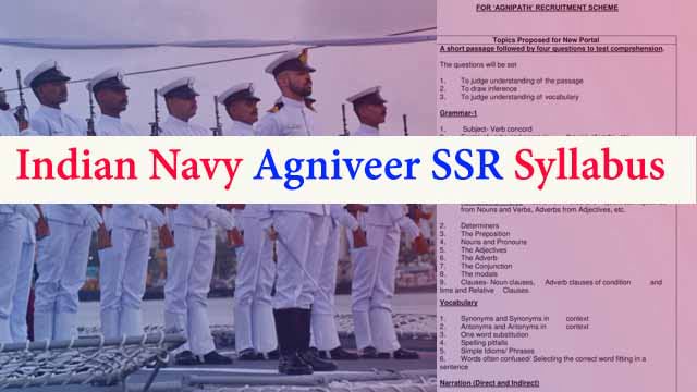 Indian Navy Agniveer Syllabus in Hindi