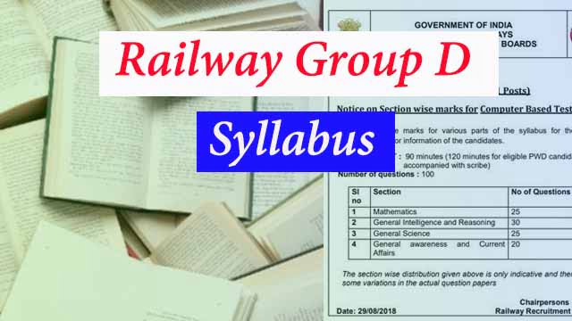 Railway Group D Exam Syllabus in Hindi