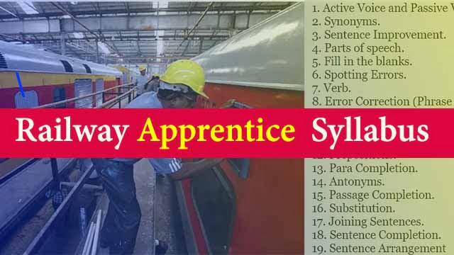 Railway Apprentice Syllabus in Hindi