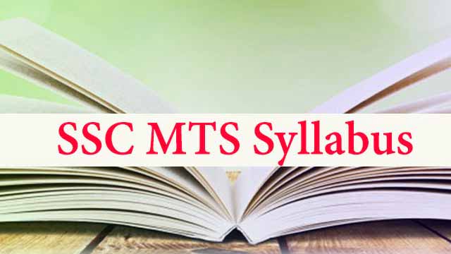 SSC MTS ka Syllabus aur Exam Pattern